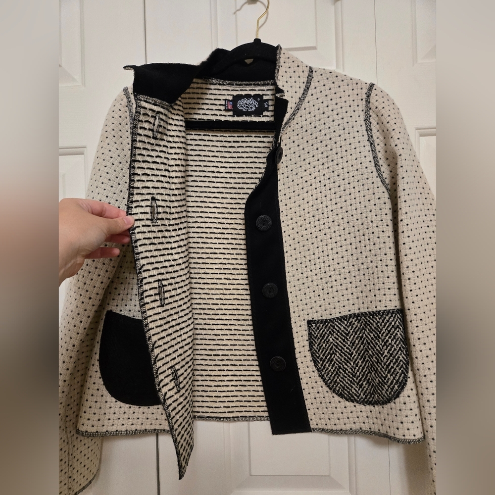 Cameleon Womens Patchwork Plaid Wool Button Down … - image 6